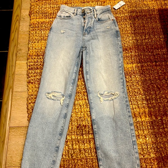 PacSun Eco Light Blue Distressed Dad Jeans - Picture 5 of 6